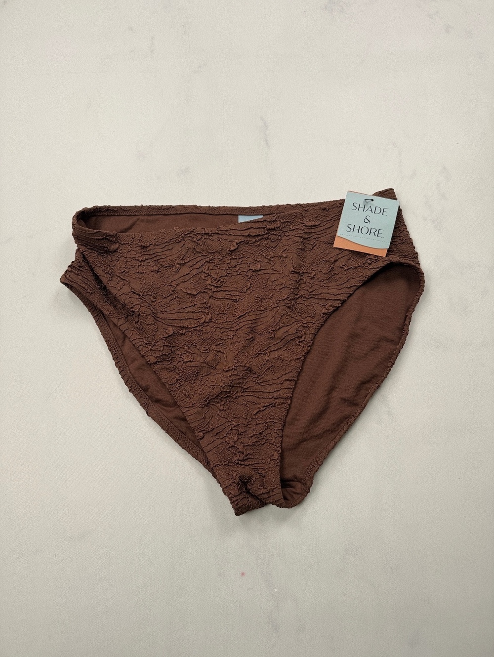 Shade & Shore Lace Bottom Brown Modern Feminine - Womens L